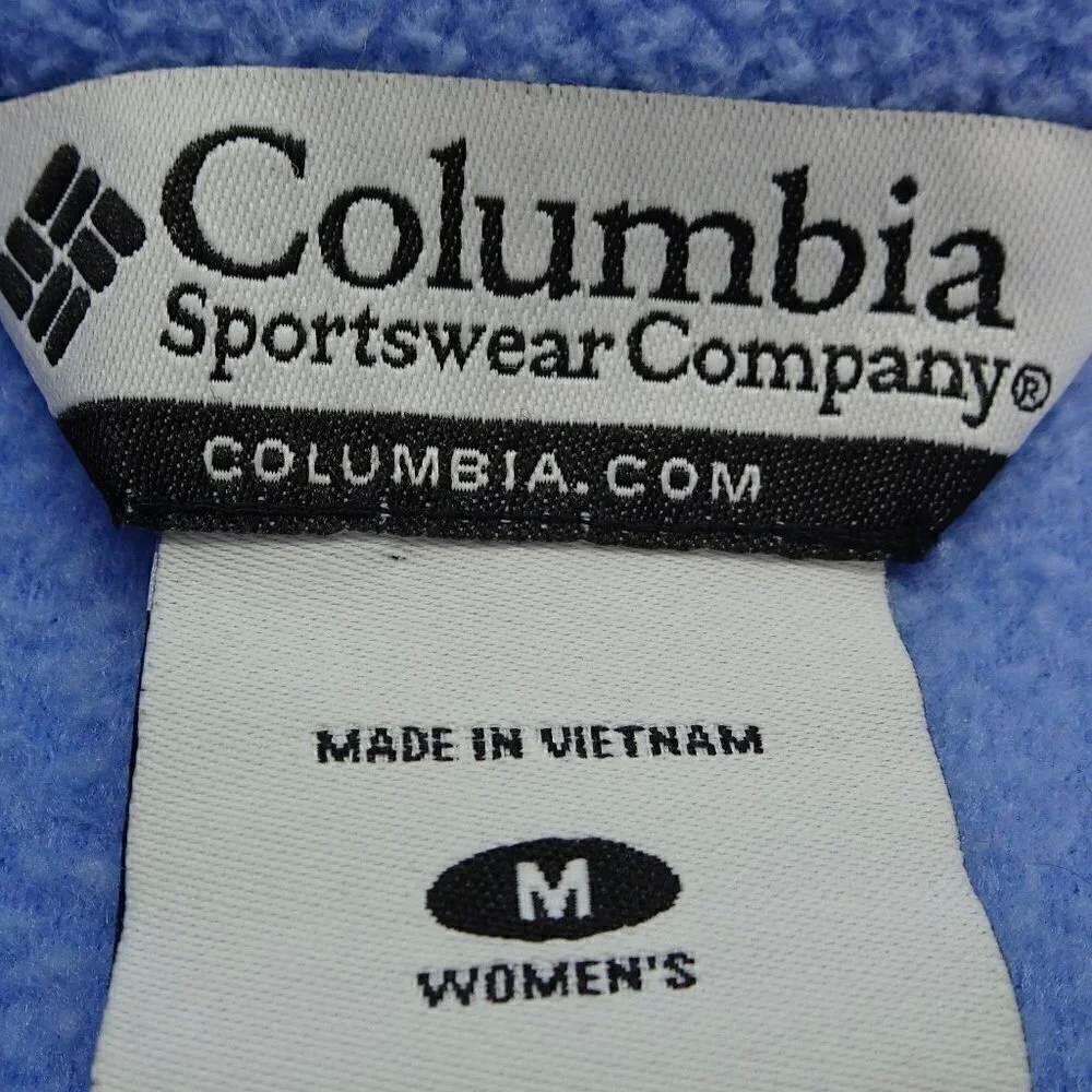 Columbia Sky Blue Fleece Jacket Size Medium